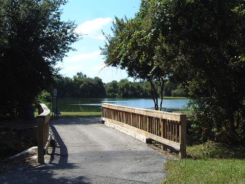 Bridge and lake view